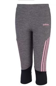 adidas Toddler Girls Climalite Striped Capri Tights